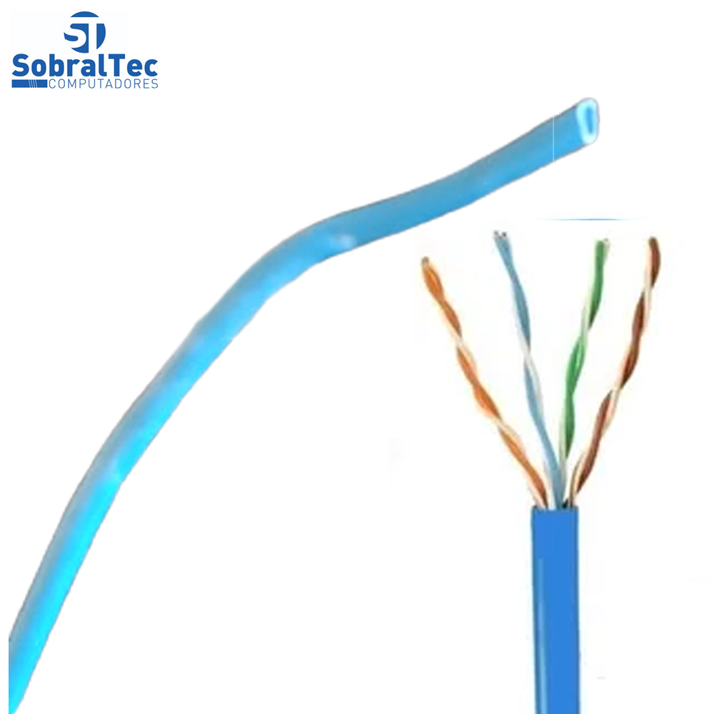Metro Cabo De Rede Mk2 VO6 Tecno 23AWG UTP Cat5E Azul